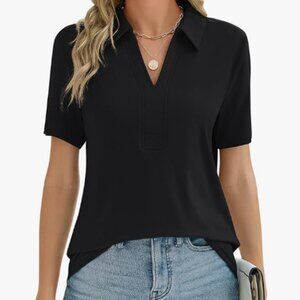 Women's V Neck Polo/Blouse